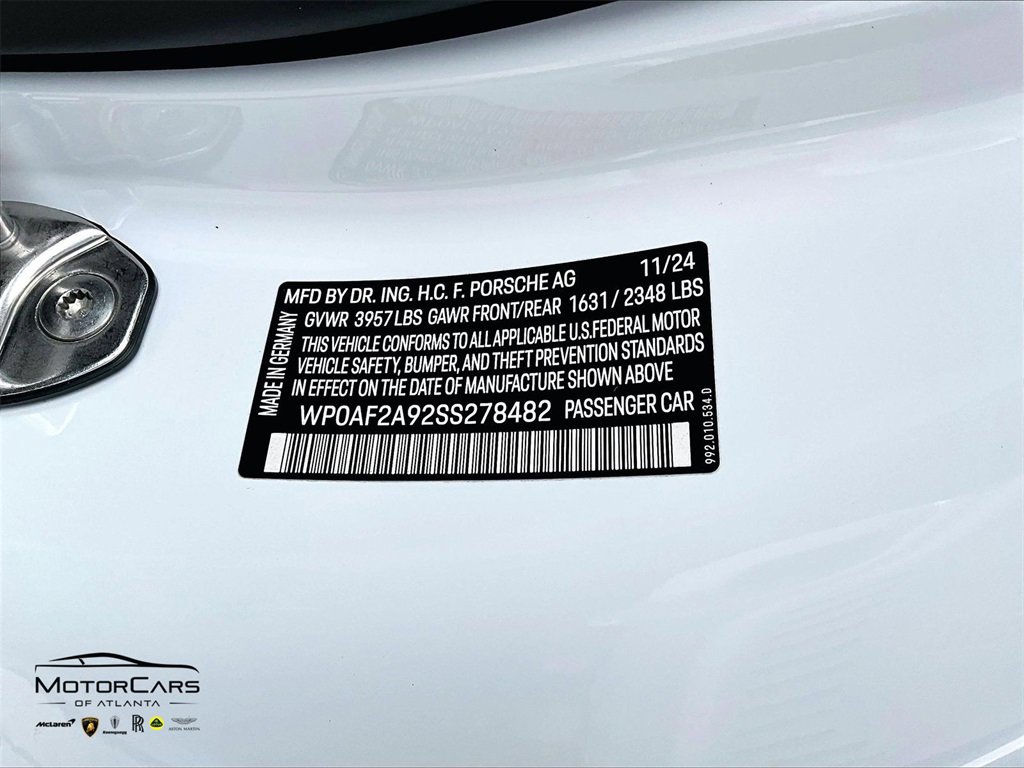 Used 2025 Porsche 911 GT3 RS w/ Weissach Package image 25