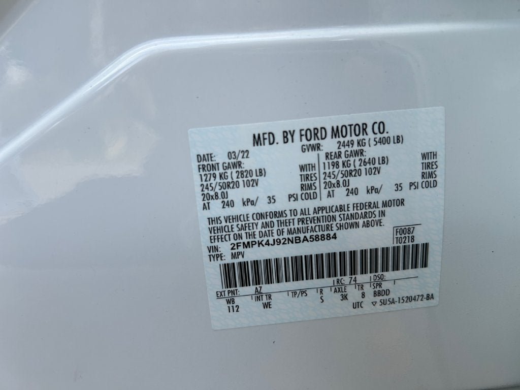 Used 2022 Ford Edge ST-Line w/ Class II Trailer Tow Package AWD/4WD image 34