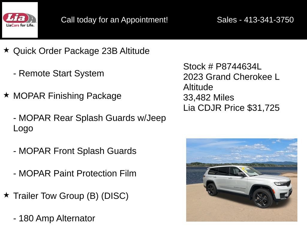 Certified 2023 Jeep Grand Cherokee L Laredo AWD/4WD image 16
