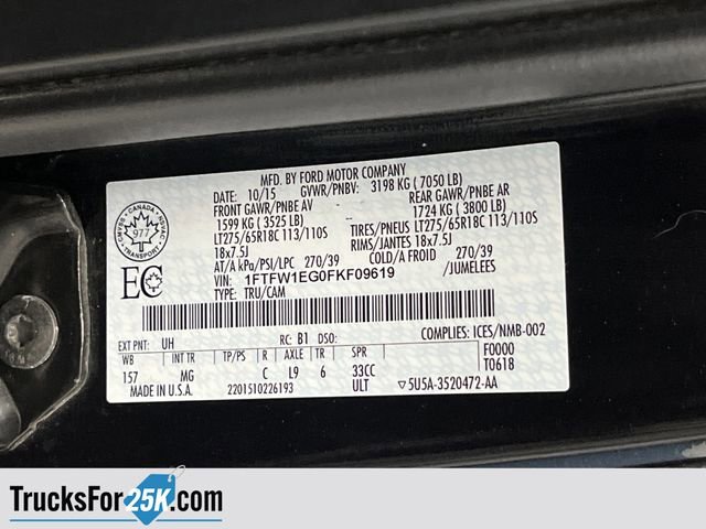 Used 2015 Ford F150 XLT w/ Equipment Group 302A Luxury image 41