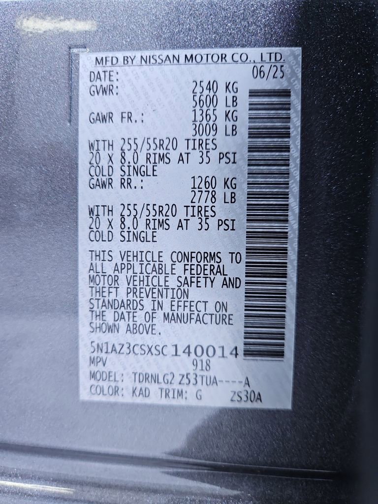 New 2025 Nissan Murano SL image 31