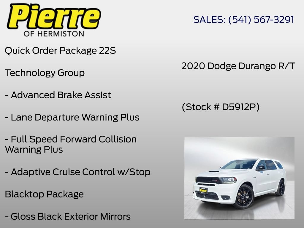 Used 2020 Dodge Durango R/T w/ Technology Group AWD/4WD image 6