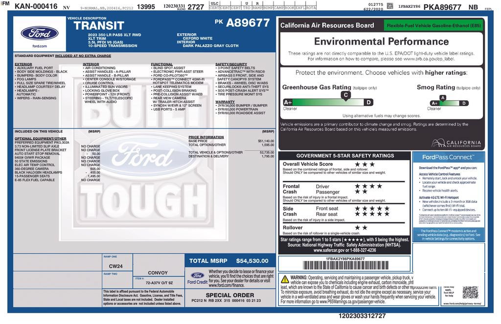 Used 2023 Ford Transit 350 XLT RWD image 15