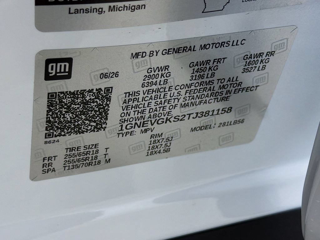 New 2026 Chevrolet Traverse LT w/ LPO, Floor Liner Package AWD/4WD image 28