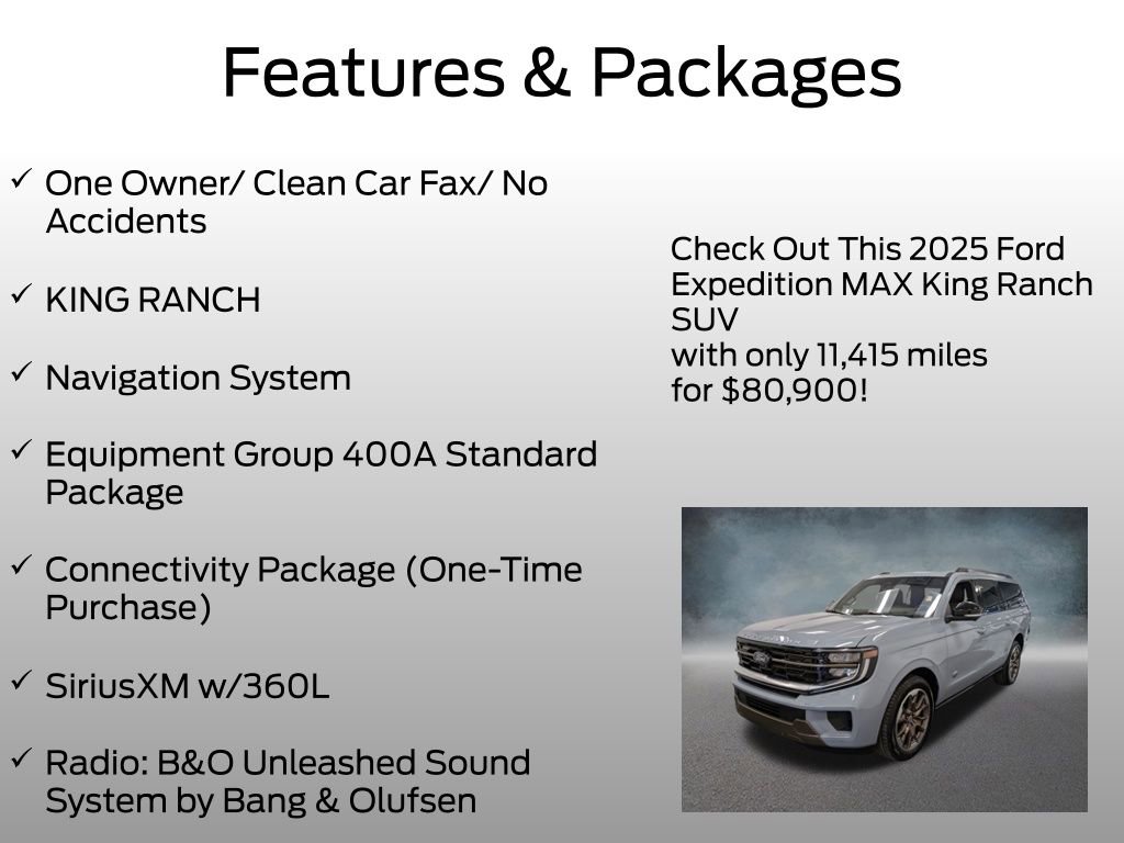 Used 2025 Ford Expedition Max King Ranch AWD/4WD image 4