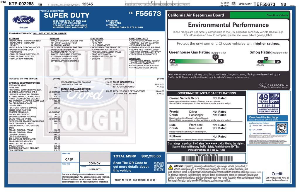 New 2026 Ford F250 XLT w/ 360-Degree Camera Package AWD/4WD image 13