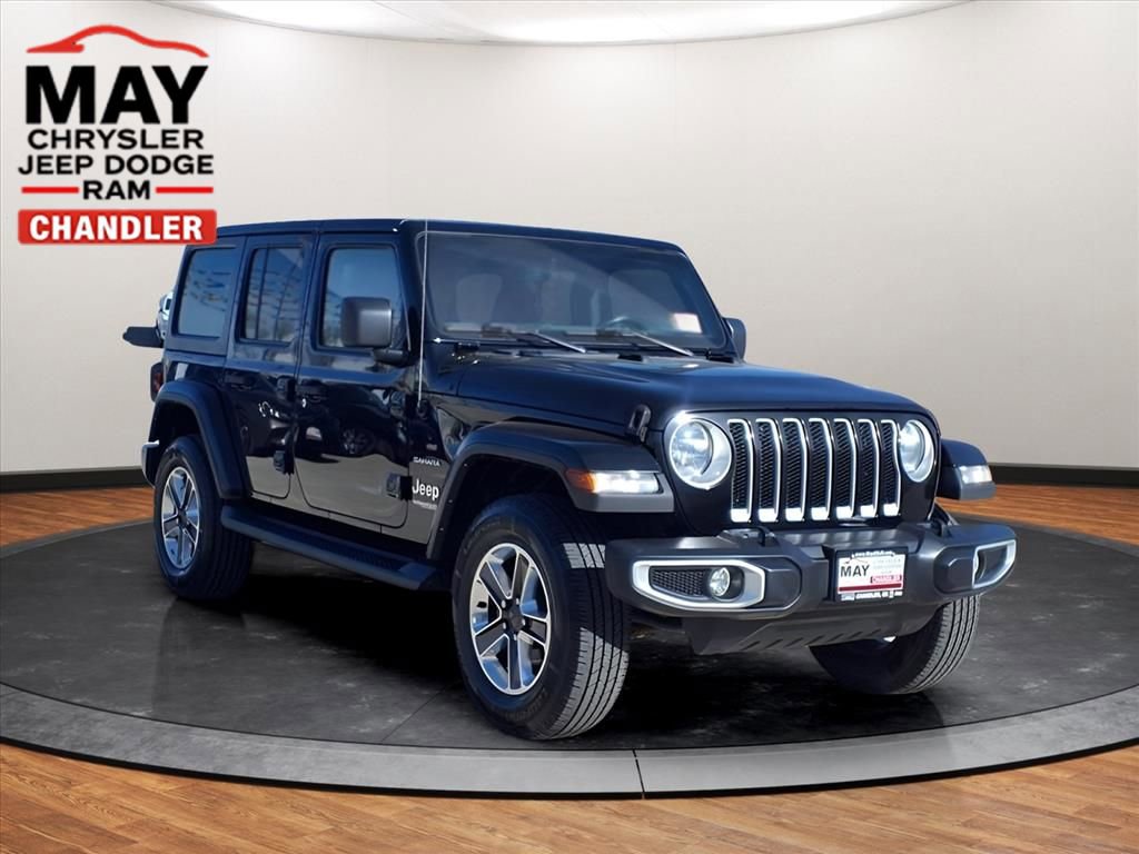 Used 2021 Jeep Wrangler Unlimited Sahara w/ Uconnect 4C Nav & Sound Group AWD/4WD image 22