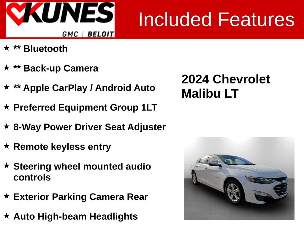 Used 2024 Chevrolet Malibu LT image 2