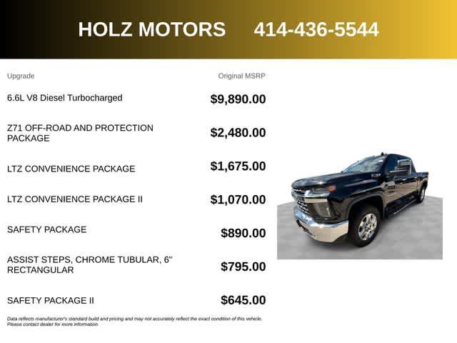 Certified 2020 Chevrolet Silverado 2500 LTZ AWD/4WD image 5