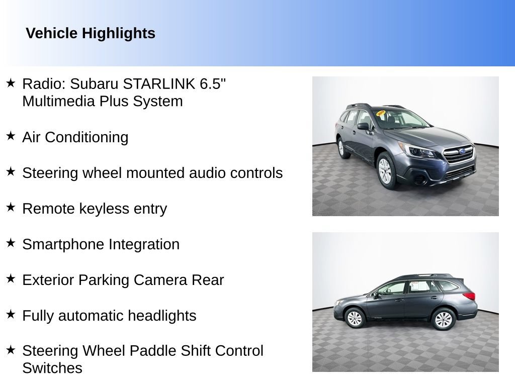 Used 2019 Subaru Outback 2.5i AWD/4WD image 2