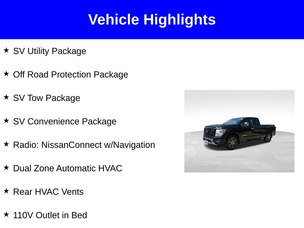 Used 2021 Nissan Titan SV w/ SV Convenience Package AWD/4WD image 2