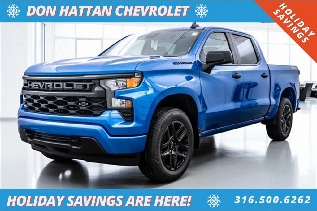 New 2025 Chevrolet Silverado 1500 Custom w/ LPO, Dark Essentials Package image 1