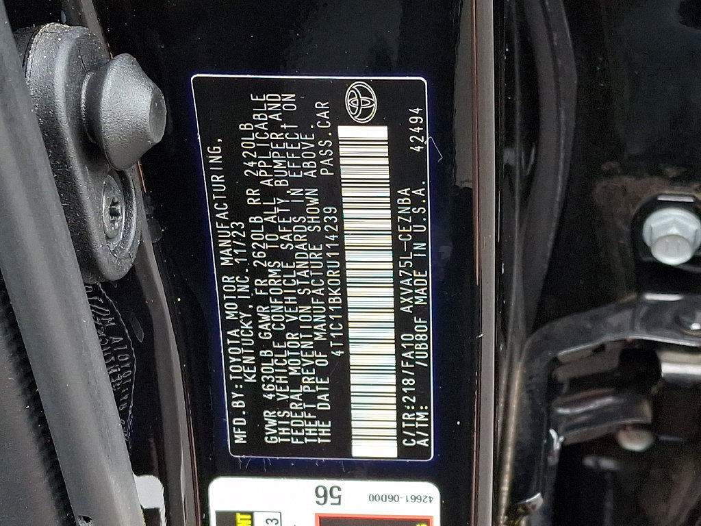 Certified 2024 Toyota Camry LE AWD/4WD image 29