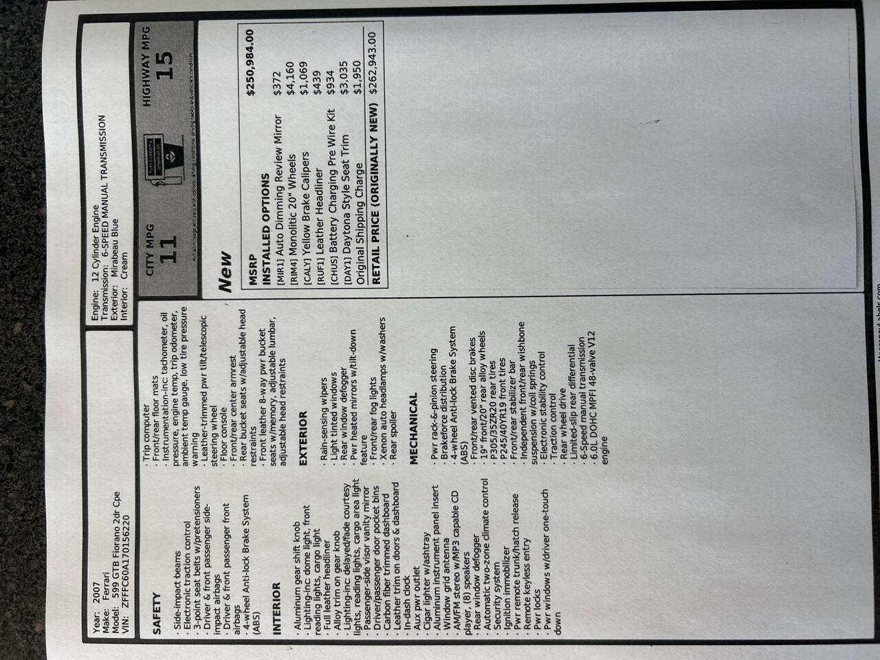 Used 2007 Ferrari 599 GTB Fiorano image 32
