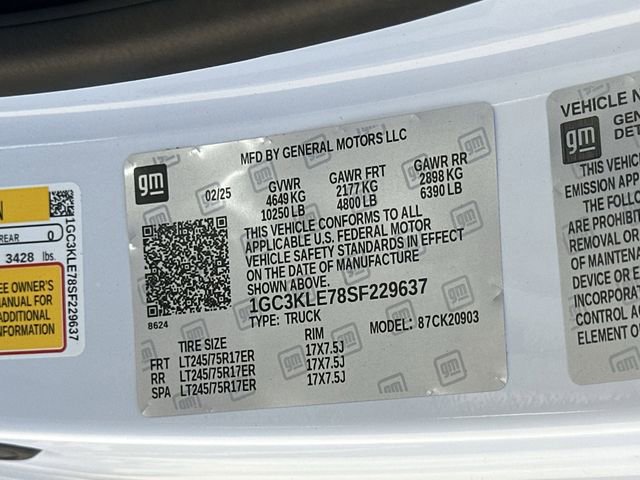 New 2025 Chevrolet Silverado 2500 W/T AWD/4WD image 27