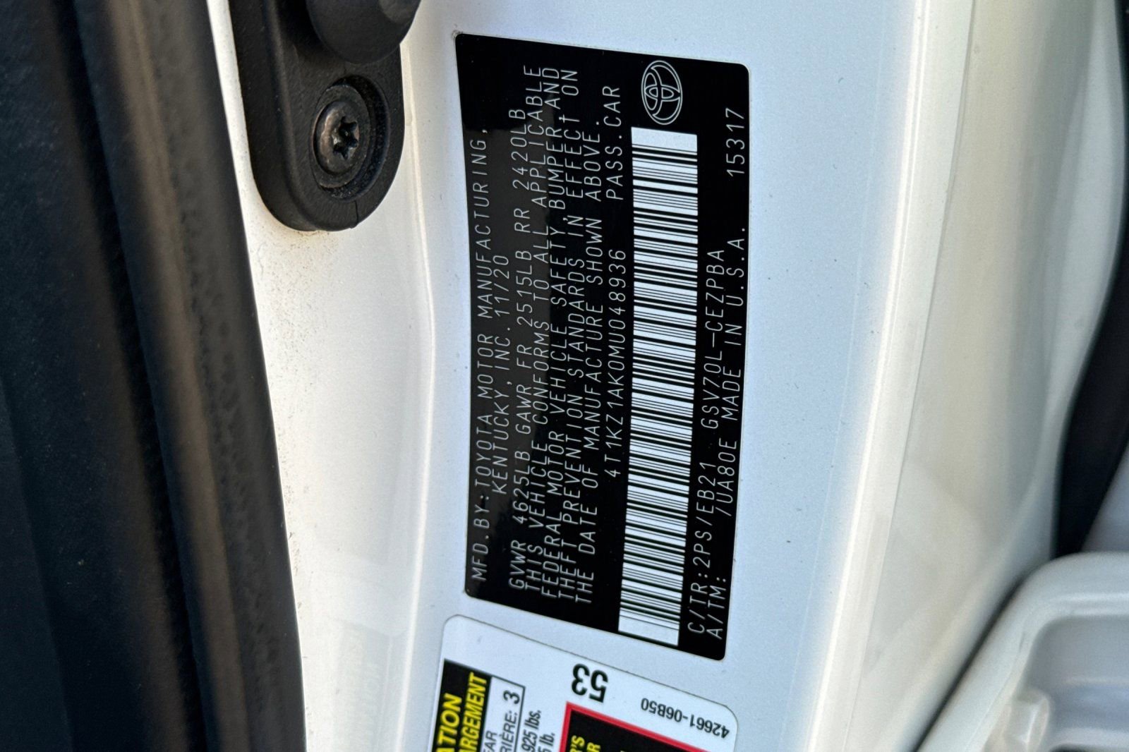 Used 2021 Toyota Camry TRD w/ TRD Package w/JBL Audio FWD image 28