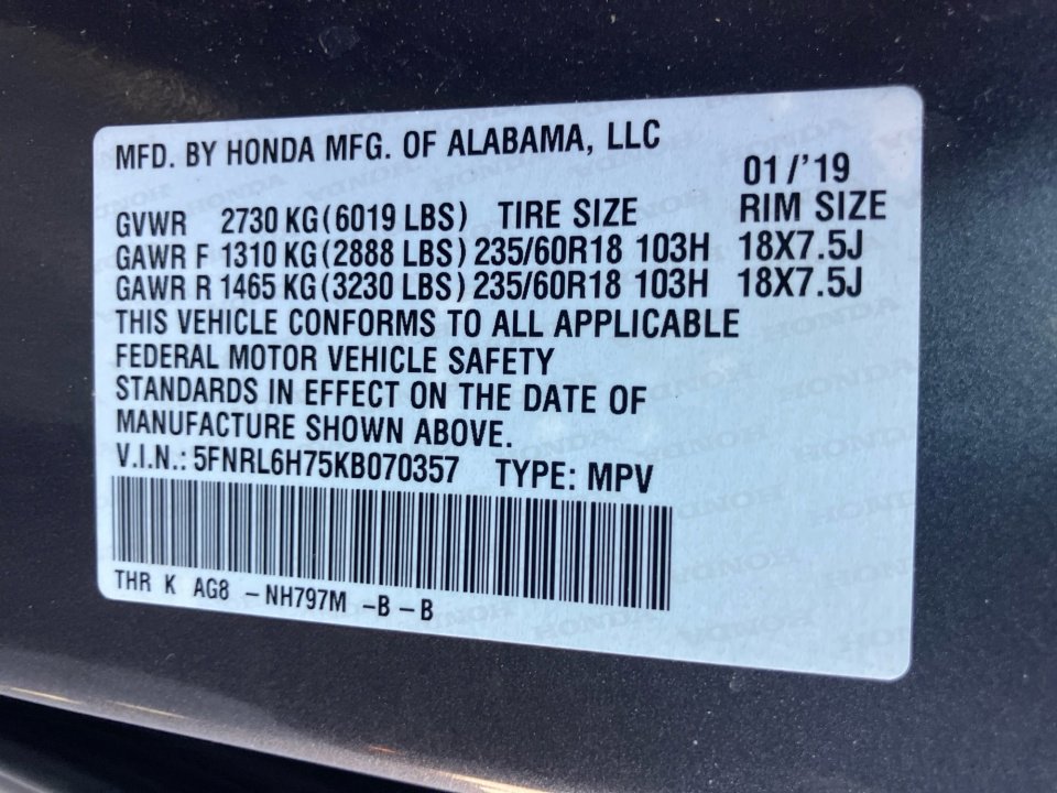 Used 2019 Honda Odyssey EX-L image 39