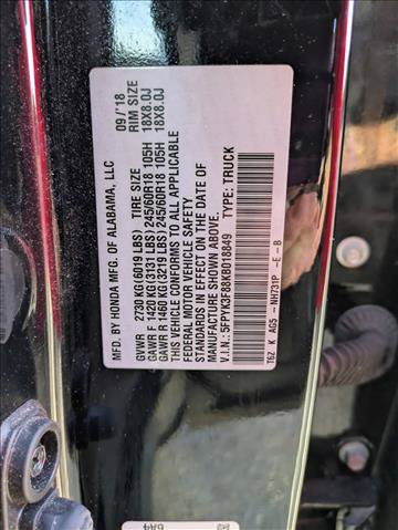 Used 2019 Honda Ridgeline Black Edition image 15
