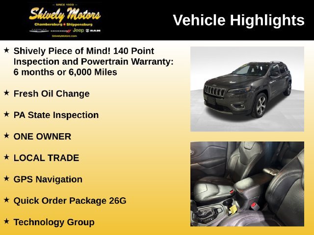 Used 2019 Jeep Cherokee Limited w/ Technology Group AWD/4WD image 6