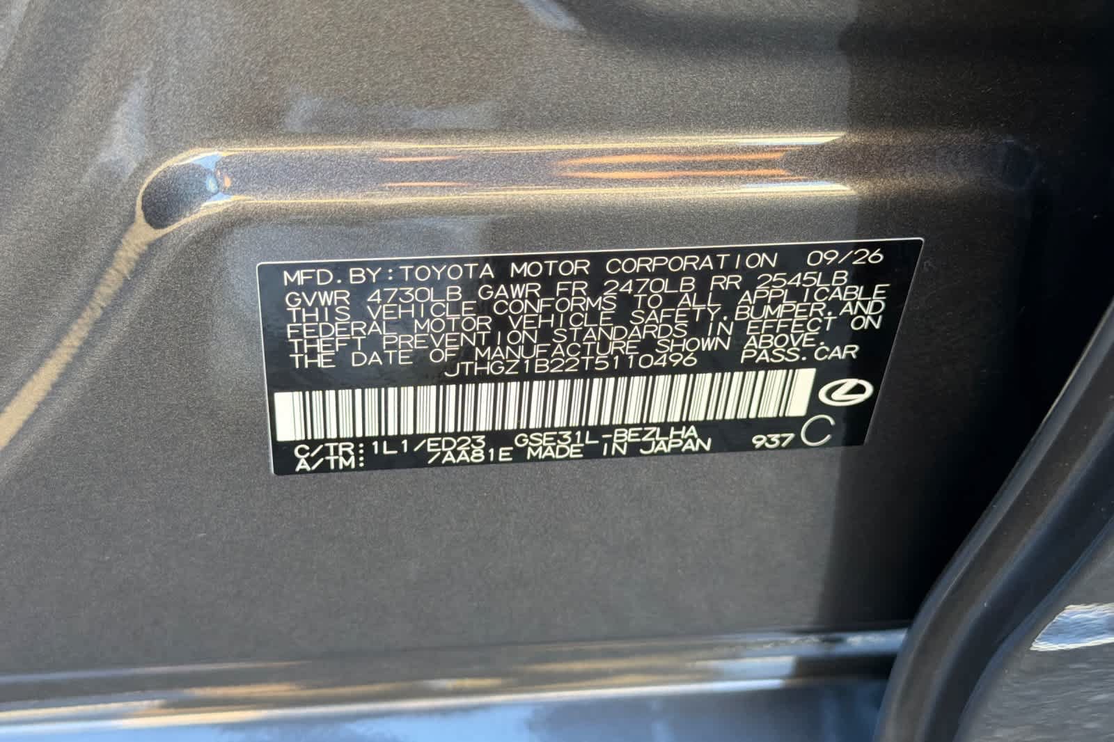 New 2026 Lexus IS 350 F Sport w/ Handling Package RWD image 32