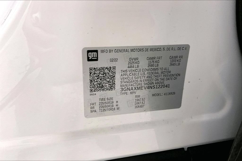 Used 2022 Chevrolet Equinox RS w/ RS Leather Package FWD image 42