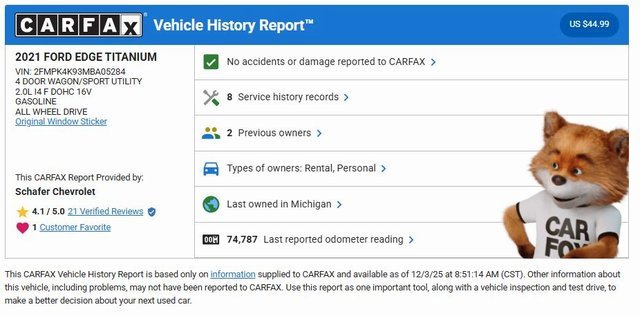 Used 2021 Ford Edge Titanium image 5