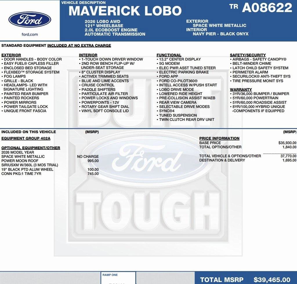 New 2026 Ford Maverick Lobo image 2