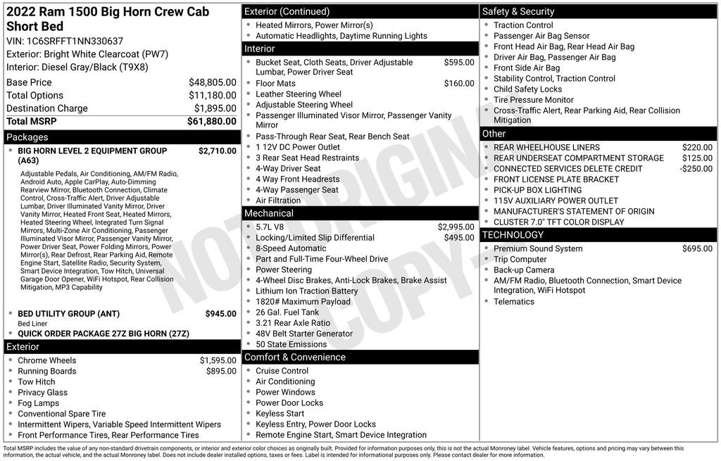 Used 2022 RAM 1500 Big Horn AWD/4WD image 12