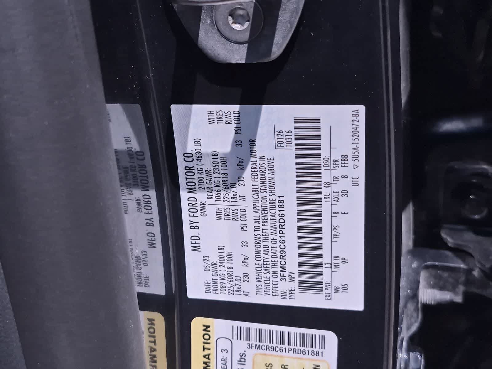 Used 2023 Ford Bronco Sport Outer Banks AWD/4WD image 34