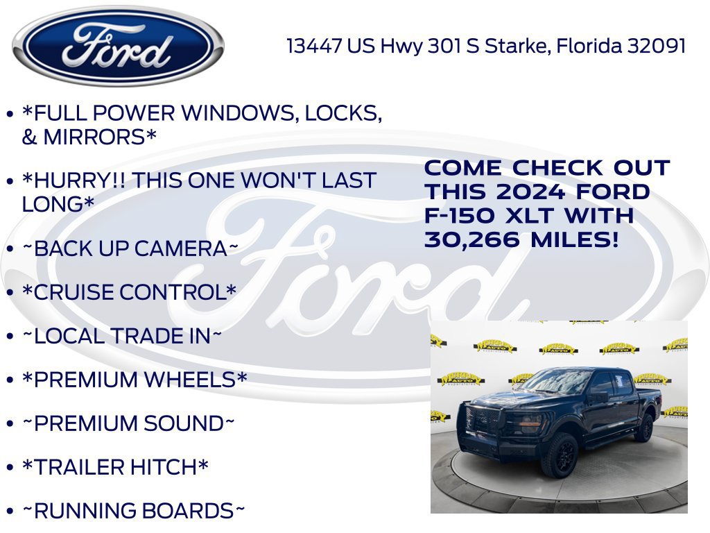 Certified 2024 Ford F150 XLT w/ FX4 Off-Road Package AWD/4WD image 12
