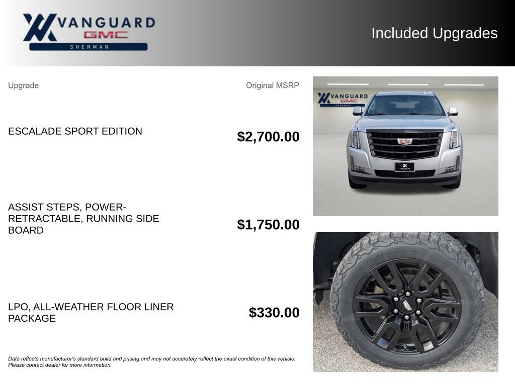 Used 2019 Cadillac Escalade ESV Premium Luxury w/ Escalade Sport Edition AWD/4WD image 9