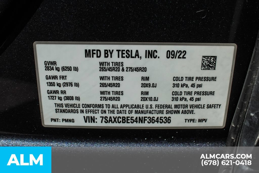 Used 2022 Tesla Model X AWD/4WD image 36