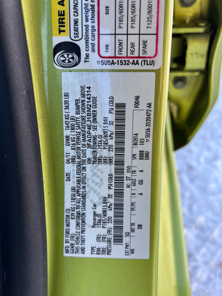 Used 2011 Ford Fiesta SE w/ 201A Rapid Spec Order Code image 29