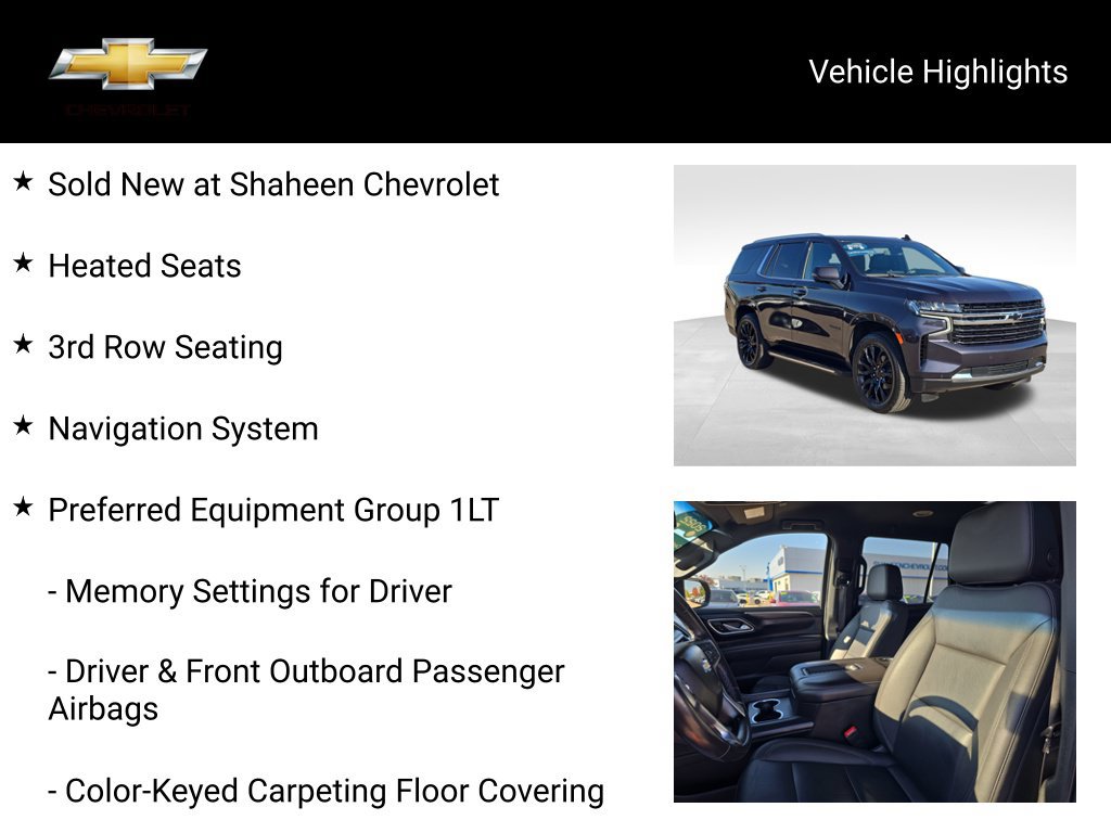 Used 2022 Chevrolet Tahoe LT w/ Luxury Package AWD/4WD image 20