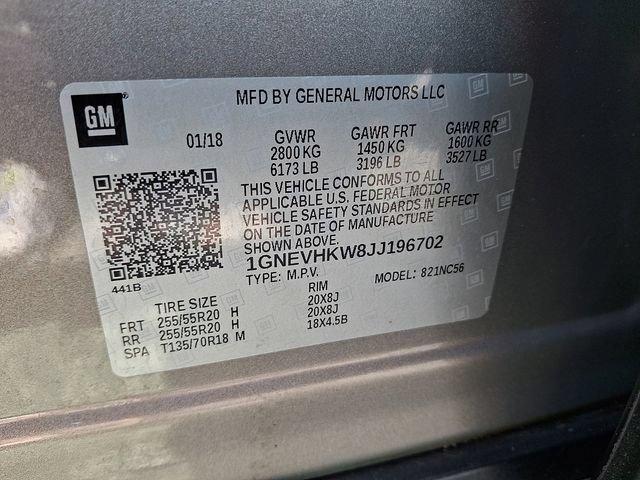 Used 2018 Chevrolet Traverse LT w/ LPO, Black Accent Package AWD/4WD image 31