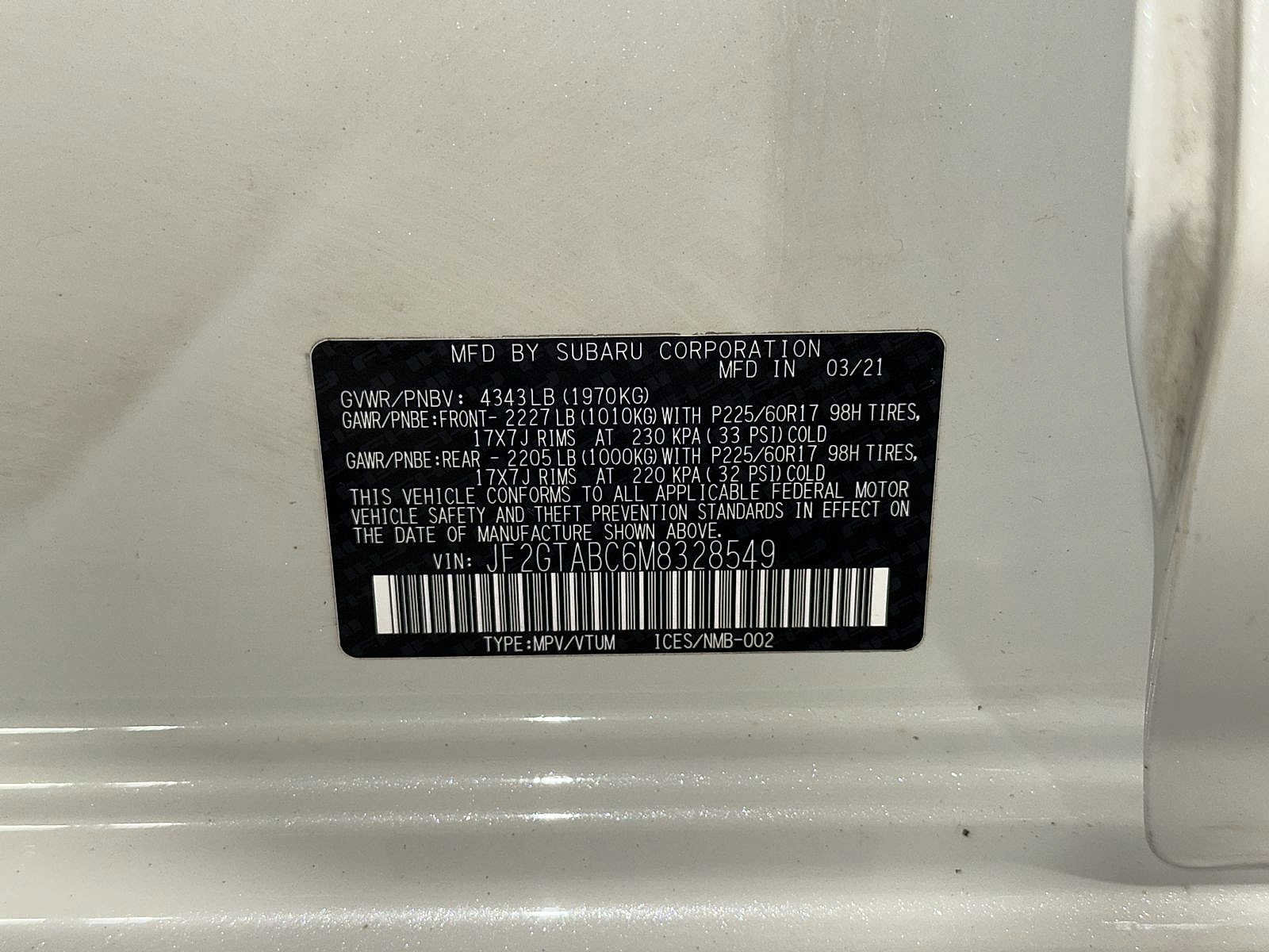 Used 2021 Subaru Crosstrek 2.0i image 14