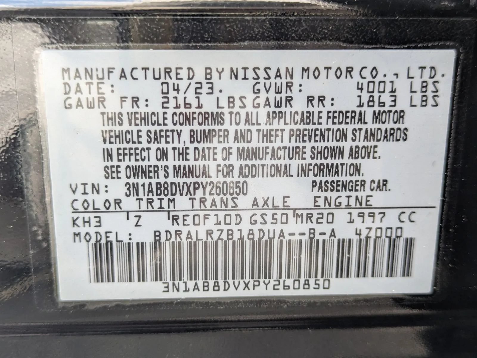 Used 2023 Nissan Sentra SR FWD image 27