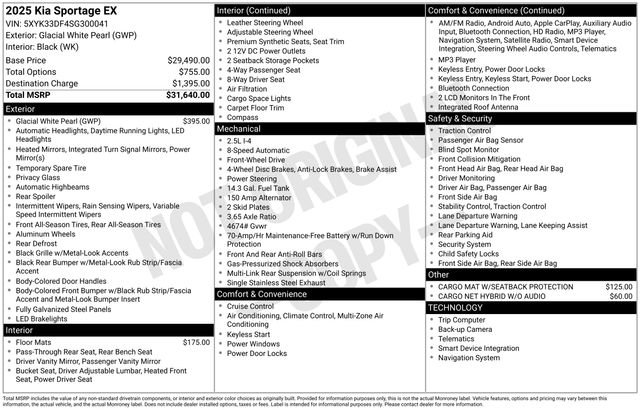 Used 2025 Kia Sportage EX image 48