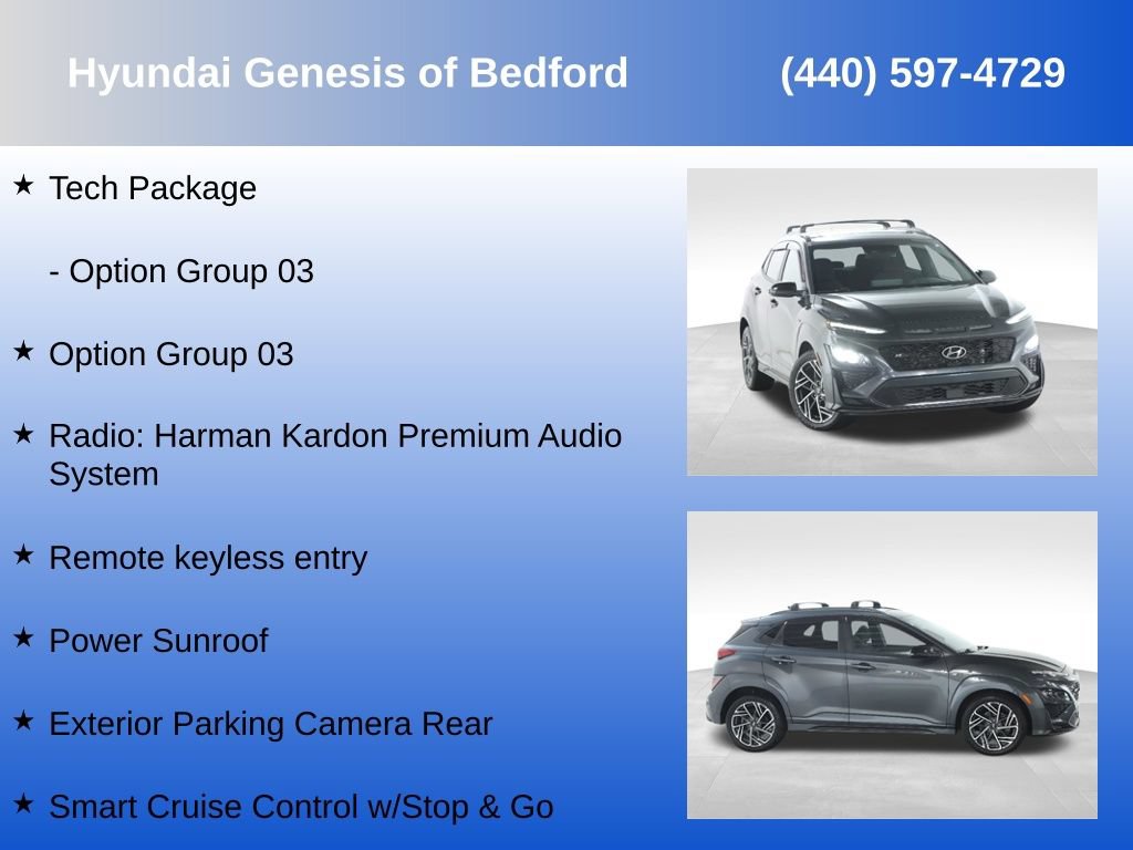 Used 2022 Hyundai Kona N Line w/ Tech Package AWD/4WD image 7