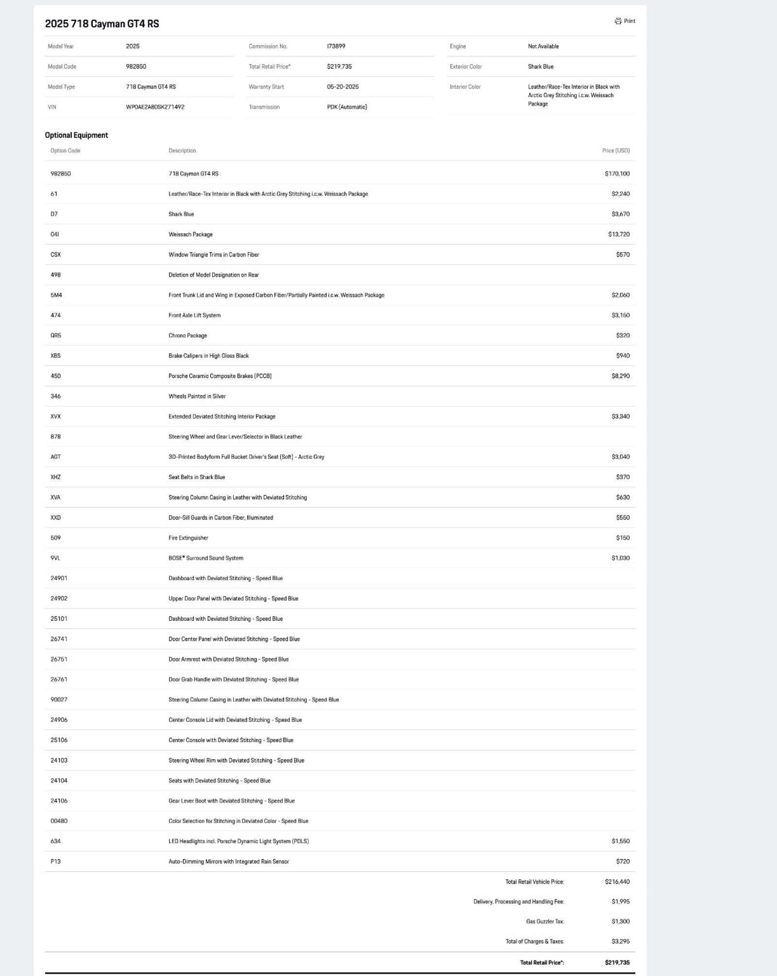 Certified 2025 Porsche 718 Cayman GT4 RS image 32