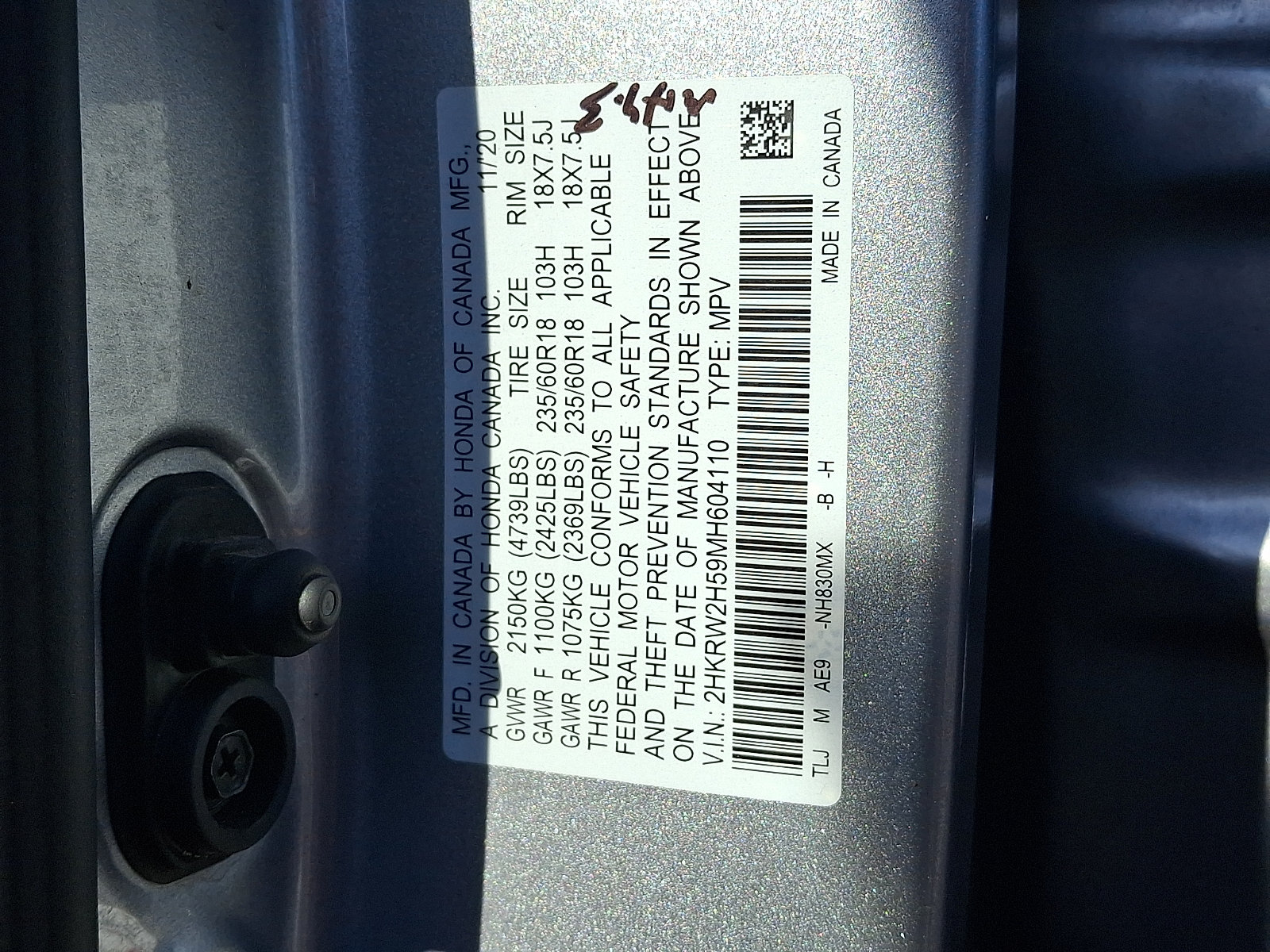 Certified 2021 Honda CR-V EX image 20