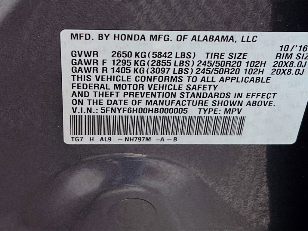 Used 2017 Honda Pilot Elite image 33