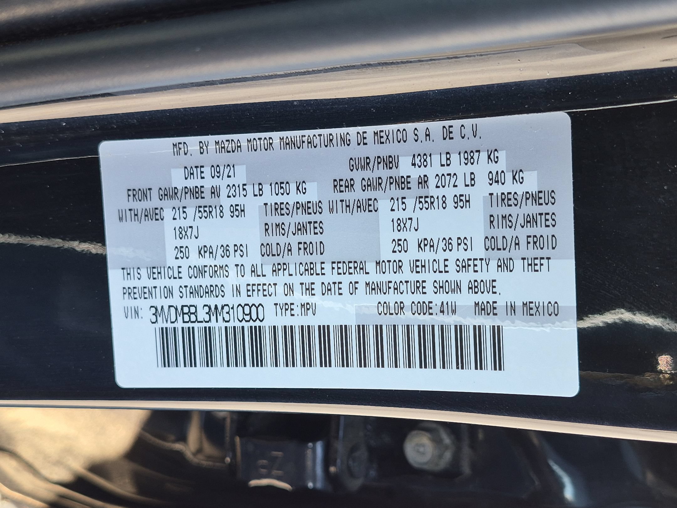 Certified 2021 MAZDA CX-30 AWD 2.5 S w/ Select Package image 36