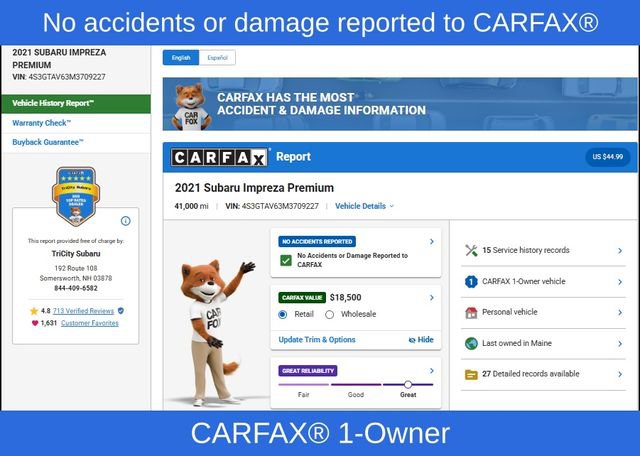 Used 2021 Subaru Impreza Premium image 2