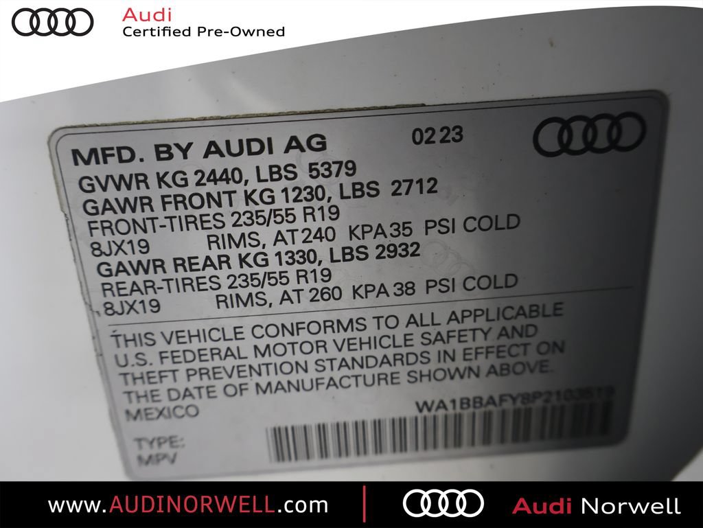 Certified 2023 Audi Q5 Premium Plus w/ Premium Plus Package AWD/4WD image 3