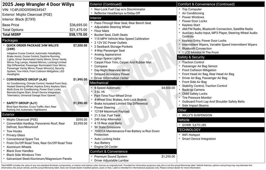 New 2025 Jeep Wrangler Willys image 37