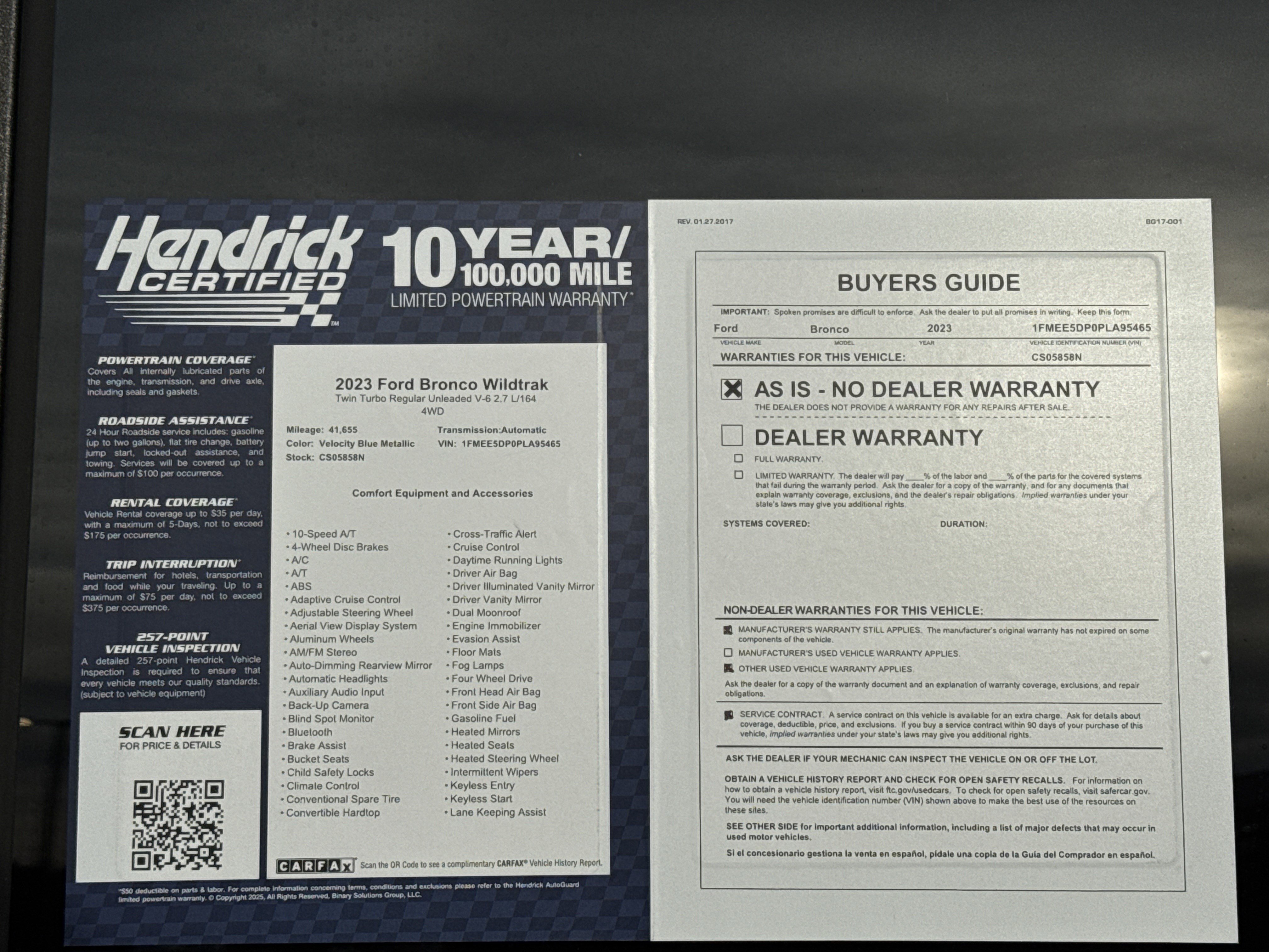 Used 2023 Ford Bronco Wildtrak image 37