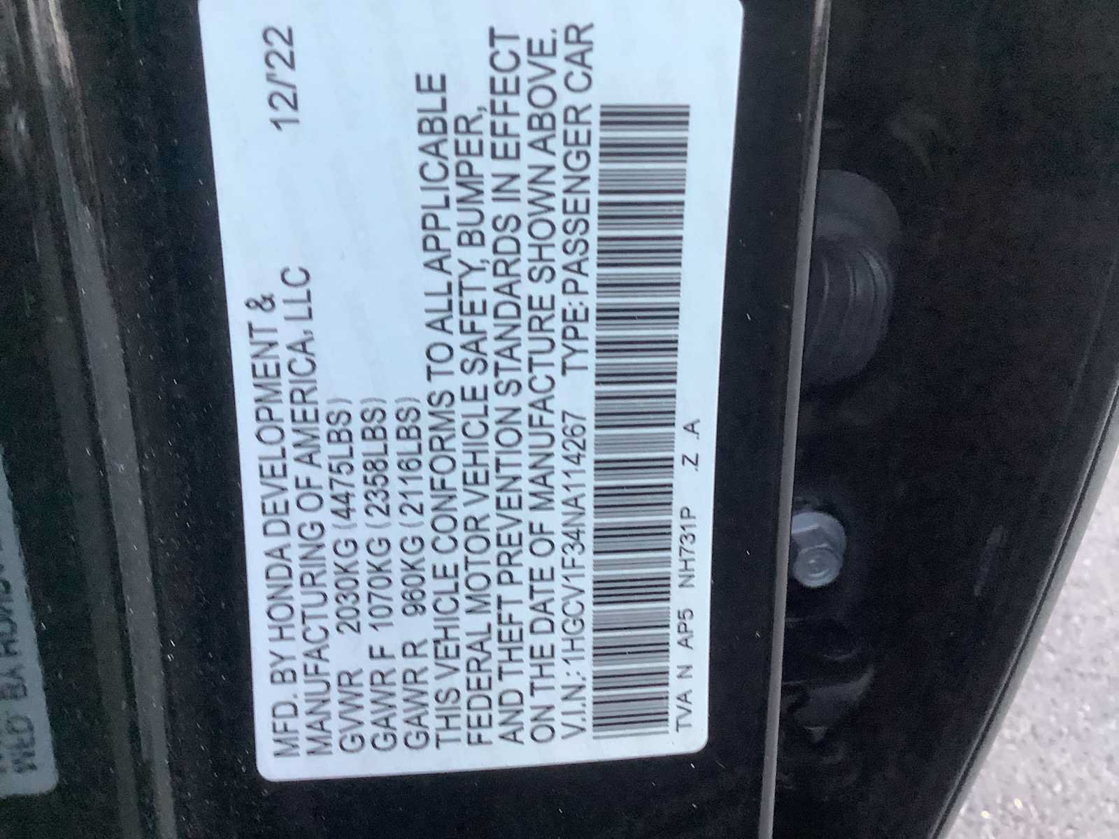 Used 2022 Honda Accord Sport image 21