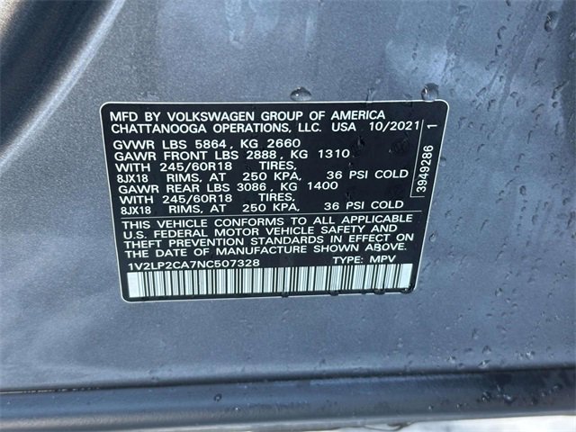 Certified 2022 Volkswagen Atlas SE image 16