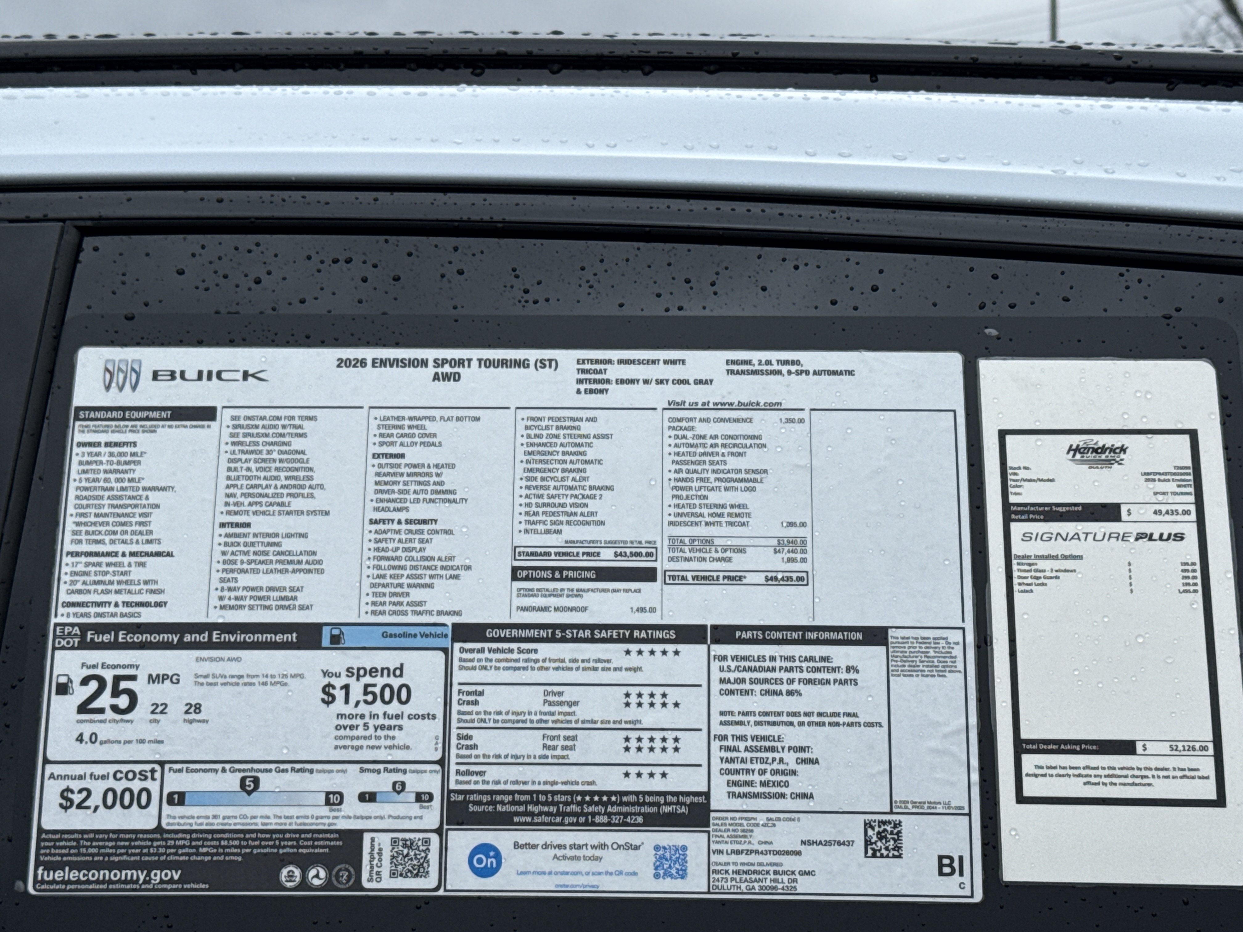 New 2026 Buick Envision Sport Touring AWD/4WD image 37
